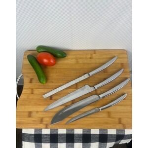 Saladmaster Vintage Knife Set 4pc Stainless Steel 403 405 406 Made in USA